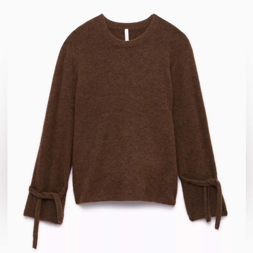 Aritzia The Group Babaton Malcorra Tie Sweater in Capre